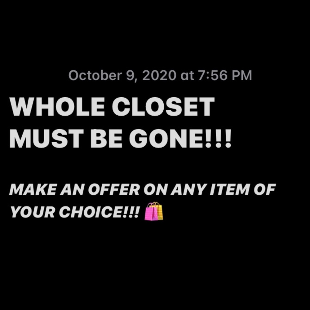HELP ME CLEAR MY CLOSET